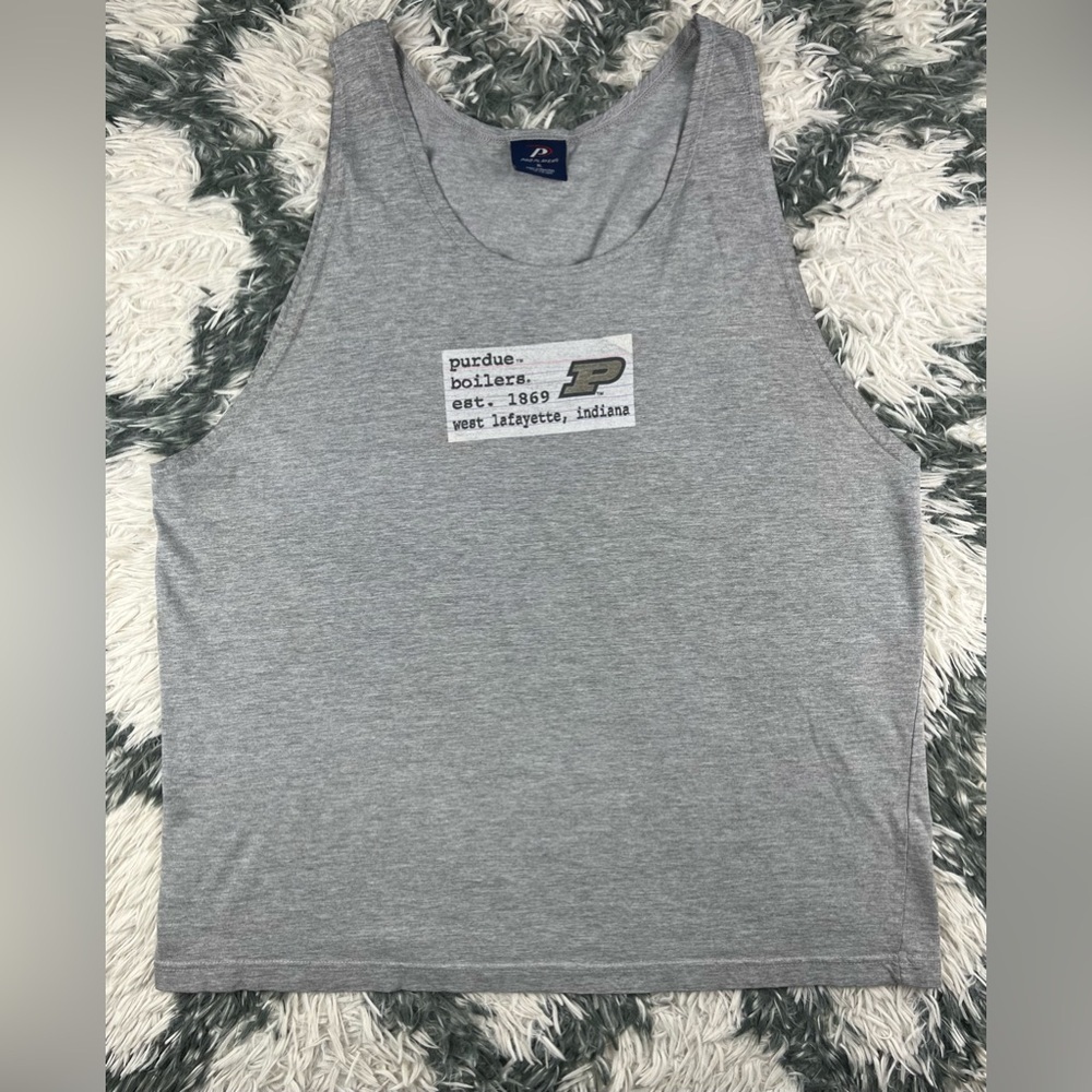 Pro Player Men’s Gray Purdue Boilermakers Tank Size XL